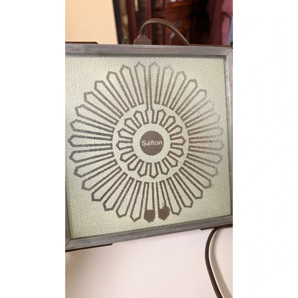 Vintage Salton Hotray H-907 Food Warmer MCM Glass Serving Tray Tested USA‎